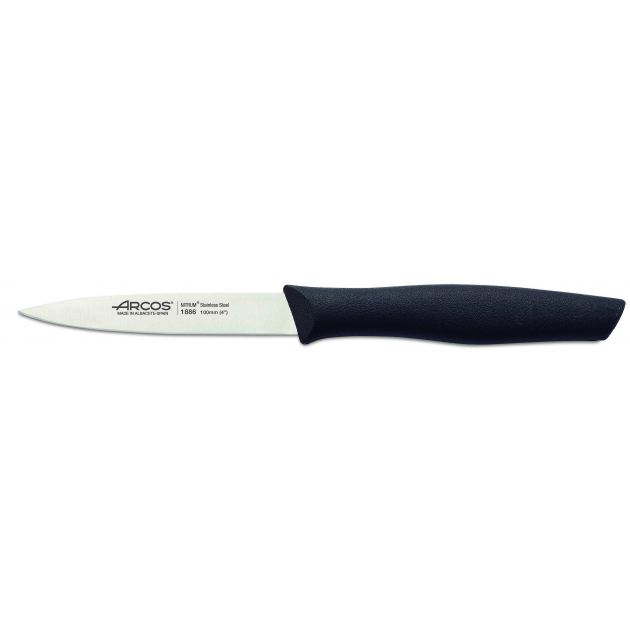 Cuchillo Mondador Acero Inoxidable 10 cm Negro NOVA Arcos