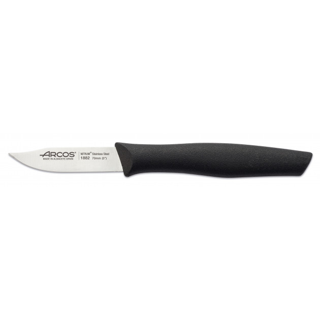 Cuchillo Mondador Acero Inoxidable 7 cm Negro NOVA Arcos 