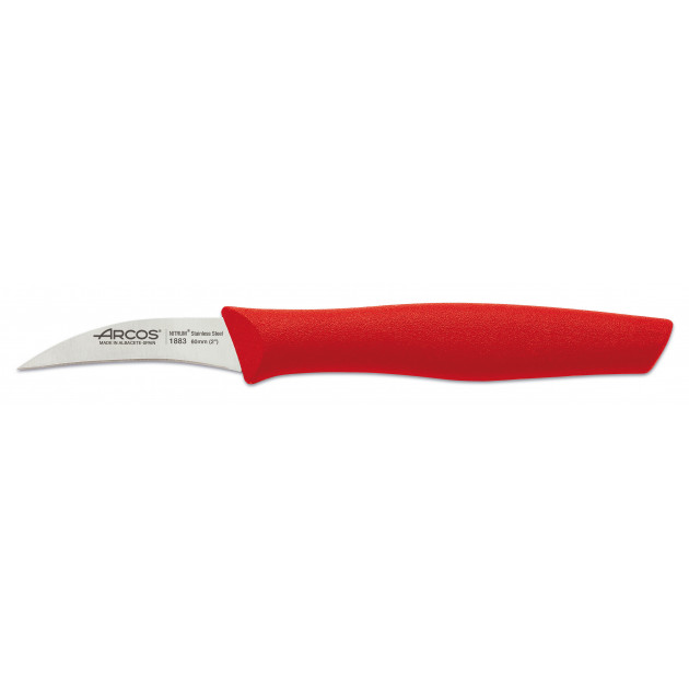 Cuchillo Mondador Acero Inoxidable 6 cm Rojo NOVA Arcos 