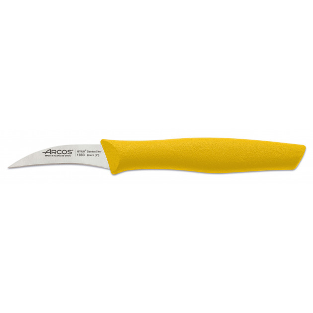Cuchillo Mondador Acero Inoxidable 6 cm Amarillo NOVA Arcos 