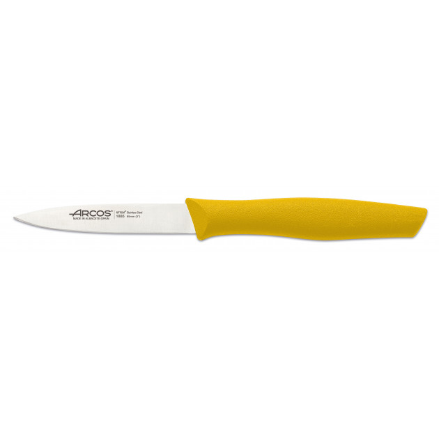 Cuchillo Mondador Acero Inoxidable 8,5 cm Amarillo NOVA Arcos 