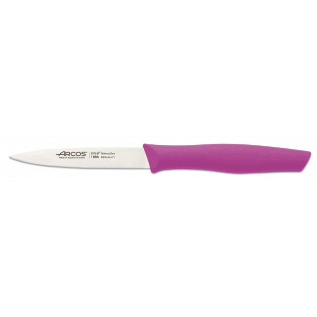Cuchillo Mondador Acero Inoxidable 10 cm Fucsia NOVA Arcos 