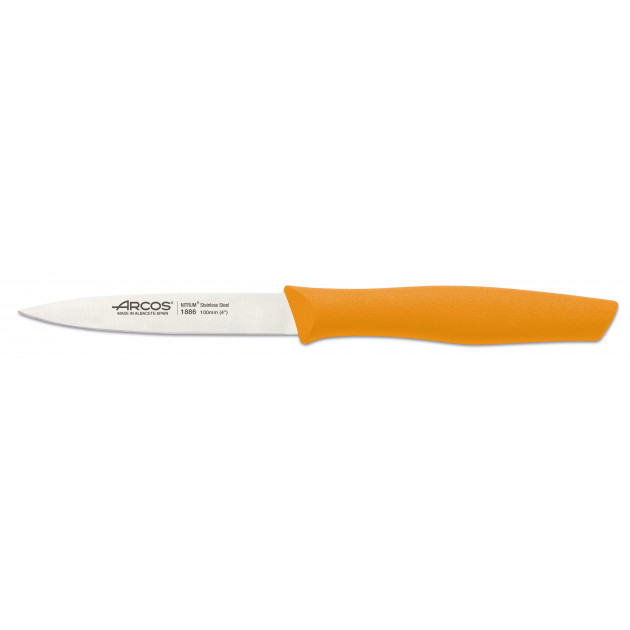 Cuchillo Mondador Acero Inoxidable 10 cm Mostaza NOVA Arcos 