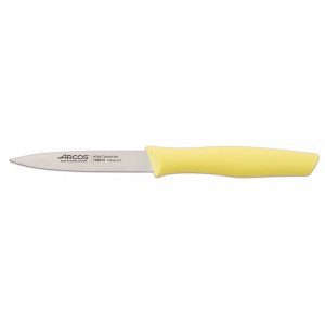 Cuchillo Mondador Acero Inoxidable 10 cm Amarillo Limón NOVA Arcos