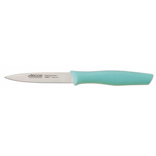 Cuchillo Mondador Acero Inoxidable 10 cm Verde Menta NOVA Arcos 