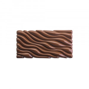 Molde tableta de chocolate Fluid Vallée 15,4 x 7,7 x 1,1 cm de altura (x3) Pavoni