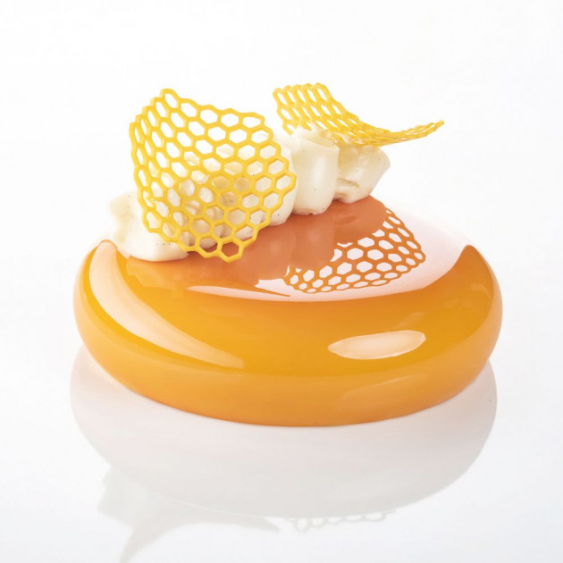 Molde de silicona panal de abeja 6,7 x 6 x 0,2 de altura (x8) Pavoni 