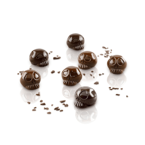 Molde Silicona Calavera Halloween 12 Bombones Silikomart