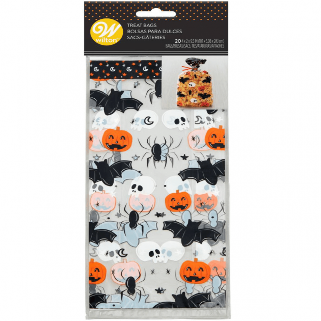 Bolsas Chuches Halloween Transparentes (x20) Wilton 