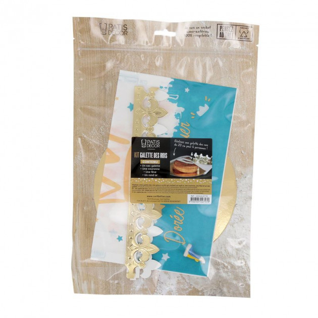 1 bolsa + 1 figurita + 1 corona + 1 base 