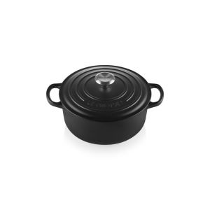 Cocotte de Hierro Fundido 30 cm Redonda Negro Mate Signature Le Creuset