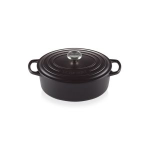 Cocotte de Hierro Fundido Ovalada 33 cm Negro Mate Signature Le Creuset