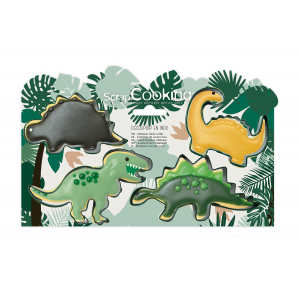 Cortadores de Galletas Dinosaurio x4 Scrapcooking