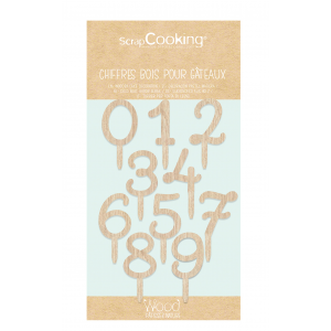 Cake Topper Números 0 a 9 Scrapcooking