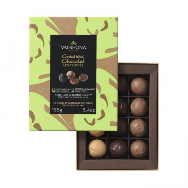 Caja de Trufas Recubiertas de Chocolate (x12) 150 g Valrhona 