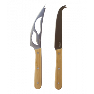 Set Cuchillos Queseros Acero Inoxidable 22 cm Pebbly