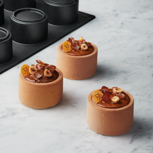 Molde silicona cilindros 6,5 cm x 4,5 cm de altura (x12) Pierre Hermé Pavoni