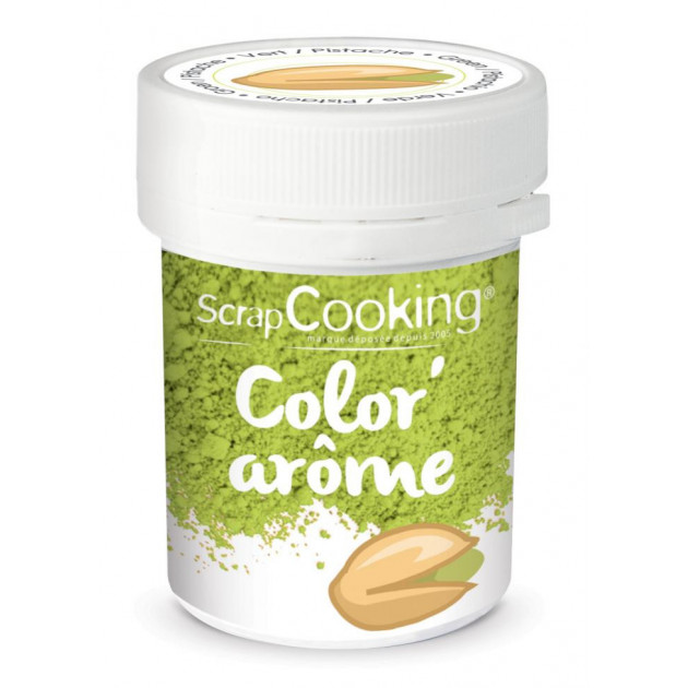 Colorante en Polvo Verde Aroma Pistacho Color'Arome Scrapcooking