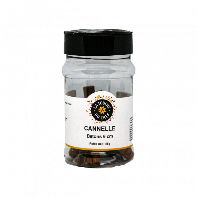 Canela en Rama 6 cm Indonesia 45 g La Touche du Chef 