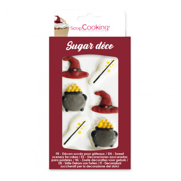 Figuras de Azúcar Para Tarta Mundo Mágico (x6) ScrapCooking 