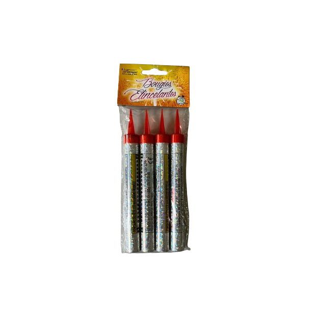Velas Chispas 15 cm Bengala 65 Segundos (x4) Florensuc 
