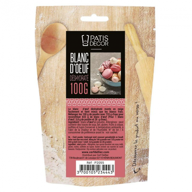 Clara de Huevo en Polvo 100 g Patisdécor 