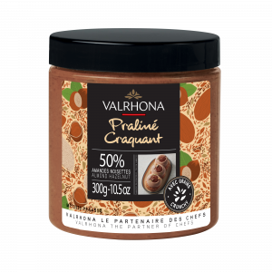 Praliné Crujiente Almendras Avellanas 50% 300 g Valrhona