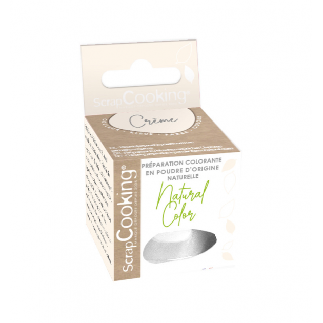 Colorante Alimentario Natural en Polvo Blanco 10g Scrapcooking
