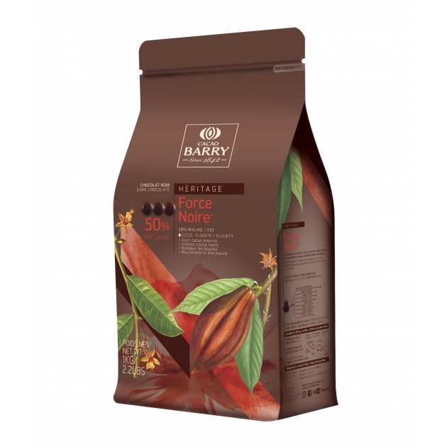 Chocolate Force Noire 50% Pistoles 5 kg Barry