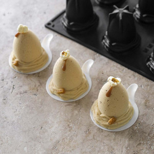 Molde Silicona Huevos de Pascua Mono Ø 7 × H 7,2 cm (×12) Pavoni