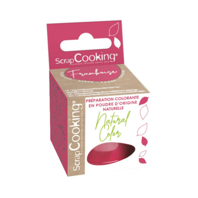 Colorante Alimentario Natural en Polvo Rojo 10g Scrapcooking