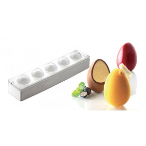 Molde silicona huevo (x5) Ø 50 mm SilikoMart