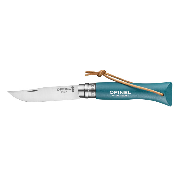 Navaja de Bolsillo N°6 Aventurero Turquesa Colorama Opinel 