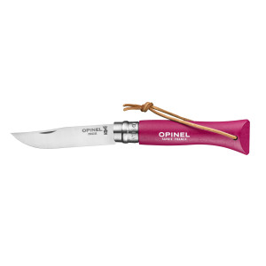 Navaja de Bolsillo N°6 Aventurero Frambuesa Colorama Opinel