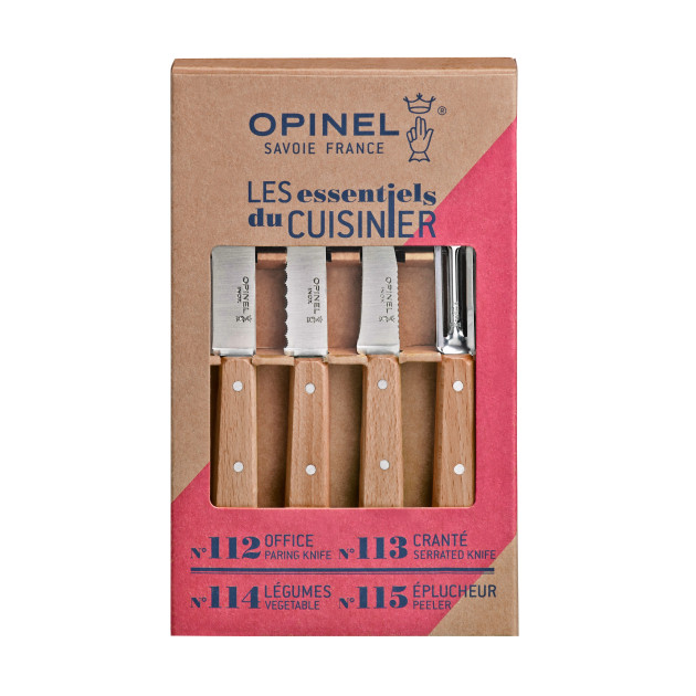 Juego de Cuchillos con Pelador Les Essentiels Opinel 