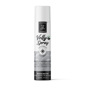 Spray Terciopelo Blanco (Neutro) 250 ml Colorante Alimentario Velly Spray Pro