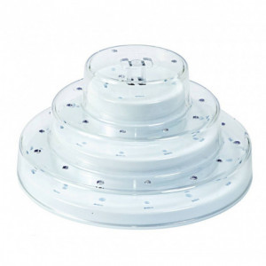 Soporte piruletas blanco Ø 225 mm SilikoMart