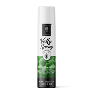 Spray Terciopelo Verde 250 ml Colorante Alimentario Velly Spray Pro