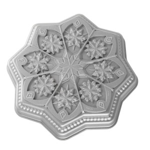 Molde para Bizcocho Copo de Nieve Silver Nordic Ware