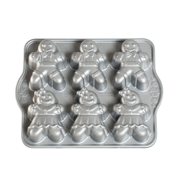 Molde para Bizcocho Hombre de Jengibre (x6) Silver Nordic Ware 
