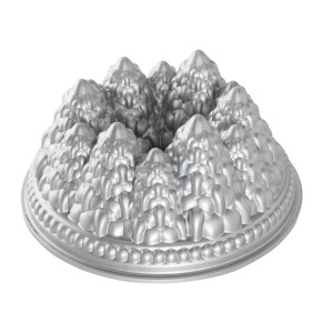 Molde Bundt Cake Pine Forest Silver Nordic Ware