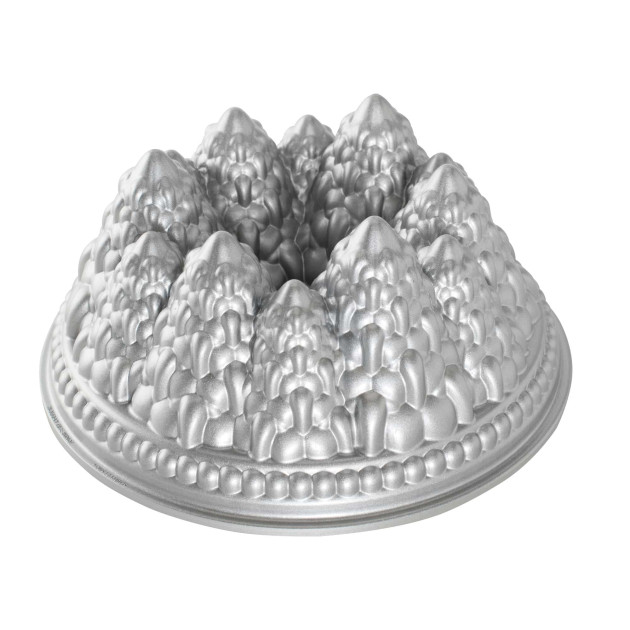 Molde Bundt Cake Pine Forest Silver Nordic Ware 