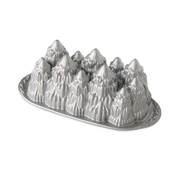 Molde Plum Cake Bosque de Pinos Silver Nordic Ware 