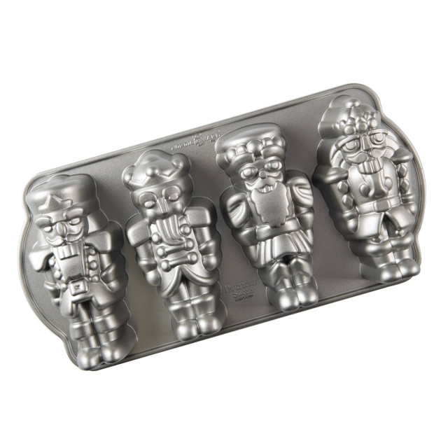 Molde para Bizcochos Cascanueces (x4) Silver Nordic Ware 