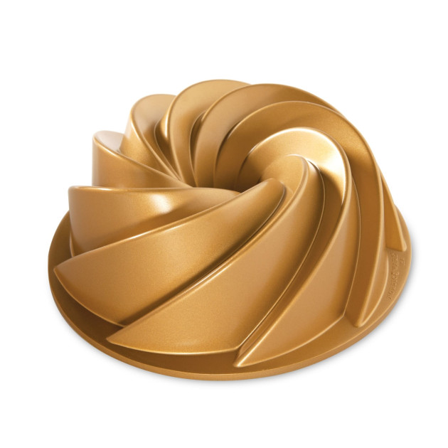 Molde Bundt Cake Heritage 2,5 L Gold Nordic Ware 