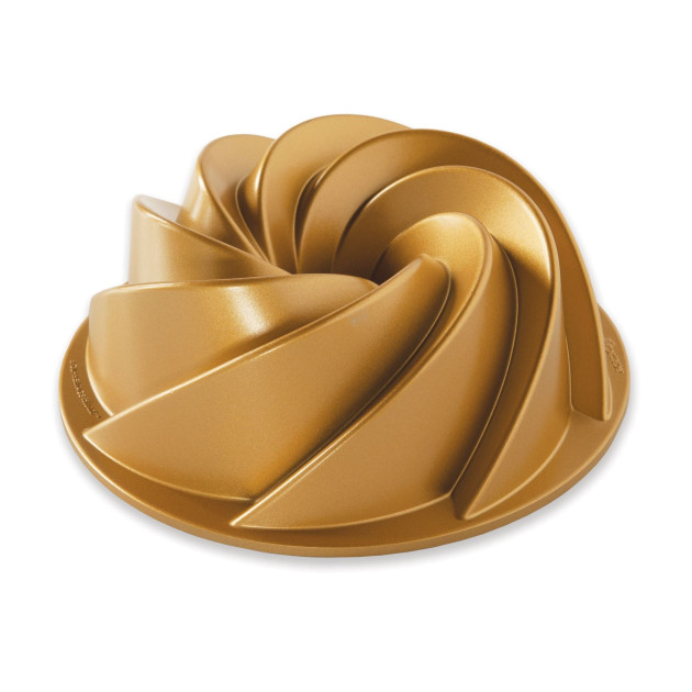 Molde Bundt Cake Heritage 1,5 L Gold Nordic Ware 