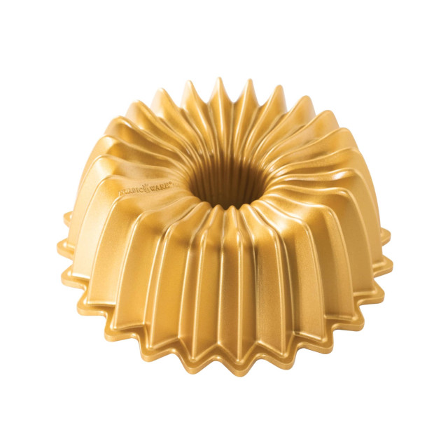 Molde Bundt Cake Brilliance 1,5 L Gold Nordic Ware 