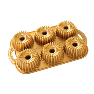 Molde Bundtlette Pan Brilliance (x6) Gold Nordic Ware