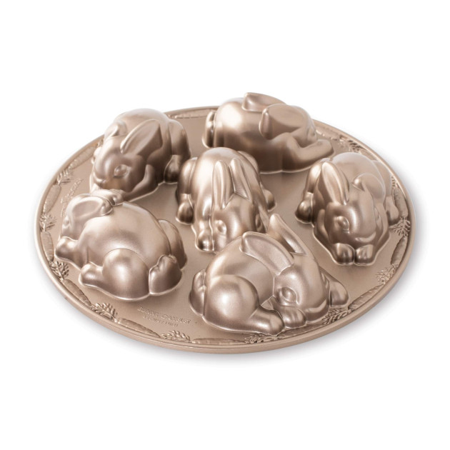 Molde para Bizcochos Conejitos (x6) Toffee Nordic Ware 