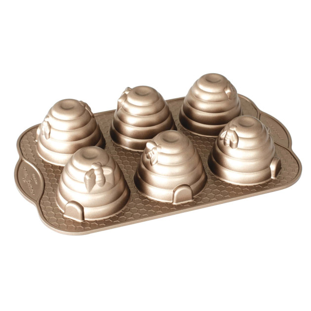 Molde para Bizcochos Colmenas (x6) Toffee Nordic Ware 